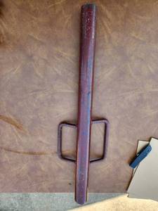 lot 345 image: Manual Post Hole Driver Hollow Tube with Dual Handles