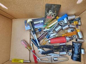 lot 350 image: Mixed Hand Tools Lot Screwdrivers Wrenches Pliers Socket Set