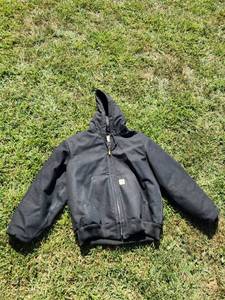 lot 358 image: Carhartt Hooded Zip Jacket Black Mens Large