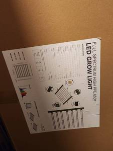 lot 381 image: Floraflex Full Spectrum High PPE 650W LED Grow Light New in Box