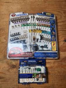 lot 401 image: Dremel 220 Piece Mega Accessory Kit 698 with CleaningPolishing Kit 684-01 Like New