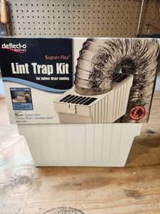 lot 413 image: Deflecto Supurr-Flex Lint Trap Kit for Indoor Dryer Venting New in Box