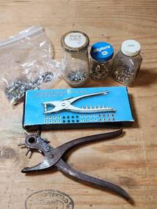 lot 428 image: 500 Piece Power Riveter & Hole Punch Set with Rivets and Accessories