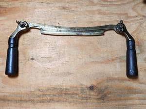 lot 470 image: Vintage Draw Knife Folding Handles