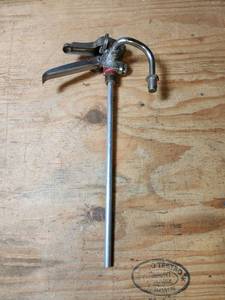 lot 488 image: Industrial Lever-Operated Drum Dispensing Valve with Dip Tube
