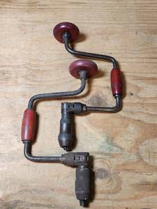 lot 511 image: Pair of Vintage Hand Crank Drills