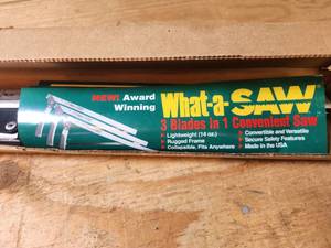 lot 516 image: What-a-SAW 3 Blades in 1 Convenient Saw Lightweight Collapsible