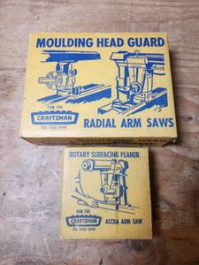 lot 575 image: Craftsman Moulding Head Guard Radial Arm Saws and Rotary Surfacing Planer Accra Arm Saw