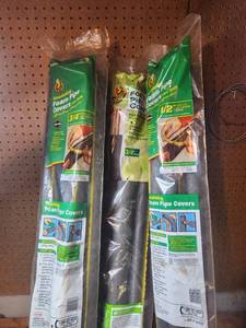 lot 586 image: Duck Insulating Foam Pipe Covers Lot 34 12 Copper Pipes Four Rolls