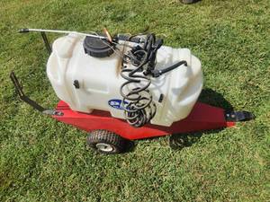 lot 705 image: PK Pro Corp Tow-Behind Lawn Sprayer 25 Gallon
