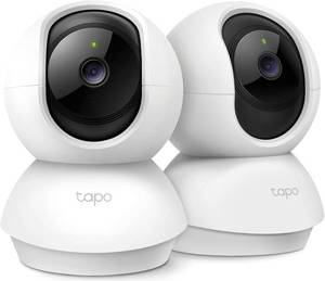 lot 4557 image: Tapo 2K PanTilt Security Camera for BabyDog Monitor, 2-Pack (C210P2)