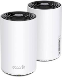 lot 4566 image: TP-Link Deco XE75 AXE5400 WiFi 6E Mesh System, 2-Pack, up to 5500 sqft