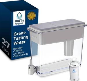 lot 4588 image: Brita X-Large 27 Cup Water Dispenser, Gray