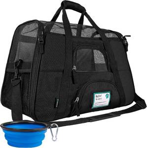 lot 4604 image: PetAmi Airline Approved Pet Carrier for Cats & Small Dogs, Small, Black