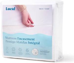 lot 4613 image: Lucid  Zippered Mattress Encasement   Waterproof Protector   Twin XL