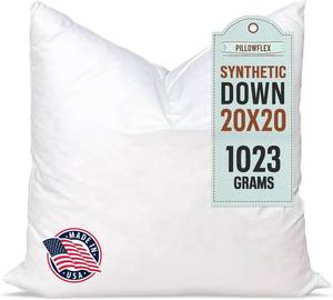 lot 4614 image: Pillowflex Synthetic Down Pillow Insert 20x20 in - Karate Chop Pillow