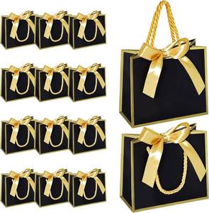 lot 4624 image: EQOREIIN 50 PCS Small Gift Bags with Handles, 5.5x 2.5x4.7 Inches Mini Bag