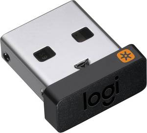 lot 4634 image: Logitech USB Unifying Receiver 2.4 GHz Wireless Technology - Black