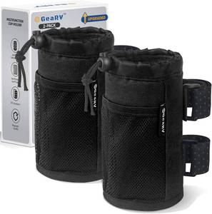 lot 4664 image: GEARV 2Pack Cup Holder for Bike, Scooter, Wheelchair Drink Holder