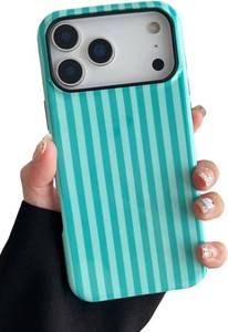 lot 4665 image: Longlayss Compatible with iPhone 17 Pro Max Case Cute Striped Phone Case