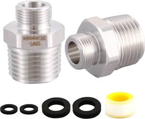lot 4667 image: 304 RV Faucet Adapter Lead-Free, 12-38 Reducer, 38 Fittings (2)
