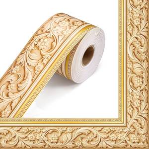 lot 4673 image: Eaasty 65.6 ft Yellow Bulletin Board Border for Classroom Chalkboard Trim