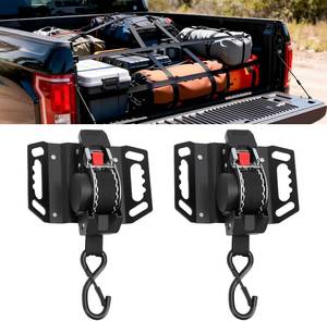 lot 4683 image: UNONLUX Retractable Ratchet Straps for 2015-2026 Ford F-150 360  Rotation