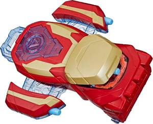 lot 4693 image: Marvel Avengers Iron Man Arc Blaster Toy with 3 NERF Darts, Ages 5