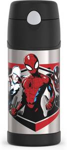 lot 4696 image: THERMOS FUNTAINER Water Bottle with Straw, 12oz, Spiderman