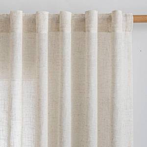 lot 4704 image: MYSKY HOME Sheer Curtains 63-Inch, Light Filtering Window Panels, 50x63, 2