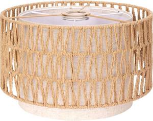 lot 4718 image: Boho Rattan Lamp Shade, 12.6 Top x 12.6 Bottom, 7.68 High, UNO Fitter