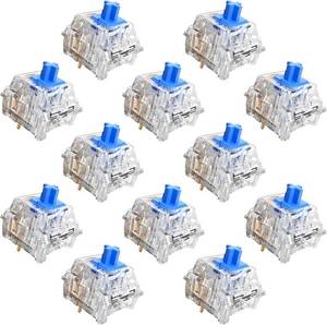 lot 4740 image: Zhouwang Keyboard Clickers for 3D Prints,36 Pcs Crystal Blue Switches Kit