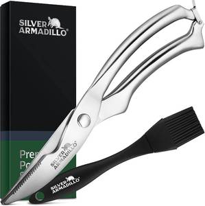 lot 4745 image: Stainless Steel Poultry Shears for BoneMeat Spring Loaded Scissors
