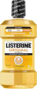 lot 4747 image: Listerine Original Antiseptic Mouthwash, Intense Original, 33.8 fl. oz1 L