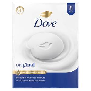lot 4748 image: Dove Beauty Bar Original, 8 ct, with 14 Moisturizing Cream, 3.75 oz