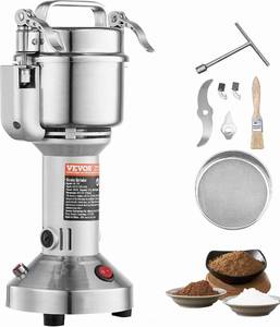 lot 4766 image: VEVOR 750g Electric Grain Mill Grinder, 2000W High-Speed Spice Pulverizer  Powers on 