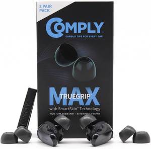 lot 4772 image: Comply TrueGrip MAX Memory Foam Replacement Earbud Tips