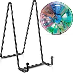 lot 4789 image: TR-LIFE 4 Pack 8-Inch Plate Stands for Display   Holder Stand  Metal Frame