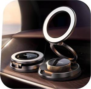 lot 4796 image: LISEN Suction Phone Mount, NanoGel 98LBS, 360 Magnetic Car Holder