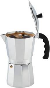 lot 4806 image: IMUSA 12 Cup Cast Aluminum Stovetop Coffee Maker with Cool-touch Handle