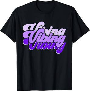 lot 4811 image: Light Purple Vibing Purple Violet Color Graphic T-Shirt 2XL