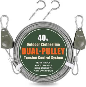 lot 4815 image: Vigorport Outdoor Retractable Clothesline, Portable Travel Clothes Line