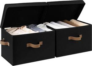 lot 4817 image: StorageWorks Fabric Storage Bins with Lids, Closet Storage Bins
