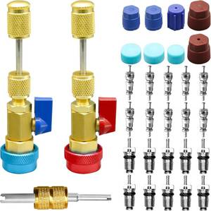 lot 4844 image: 31Pcs R134A Valve Core Quick RemoverInstaller Tool Set for AC System