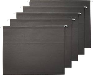 lot 4848 image: Amazon Basics Hanging File Folders with Adjustable Tabs, Letter Size 8.5x11