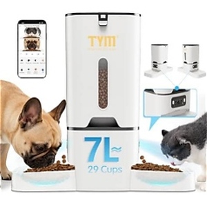 lot 4732 image: Automatic Cat Feeder with Camera 5G WiFi Food Dispenser for Small Pets
