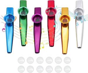 lot 78882 image: Metal Kazoo Percussion Instrument Multipack Kazoo Musical Instruments for Music Play and Instrumental Accompaniment Metal Kazoos Flute Pack of 6