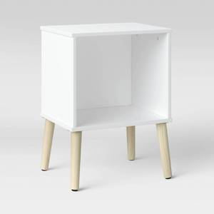 lot 479 image: Modern Open Kids Nightstand White - Pillowfort Retail $100 - Retail $100