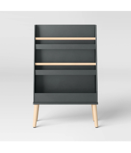 lot 507 image: Storage Shelf Unit 37.44in H 24in W 10.98in D with Wood Legs - Retail $150