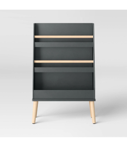 lot 544 image: Storage Shelf Unit 37.44in H 24in W 10.98in D with Wood Legs - Retail $150